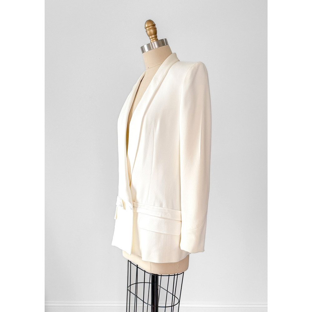 Yves Saint Laurent YSL Ivory Tuxedo Wedding Blazer Jacket Runway Autumn 2011 RTW - Picture 5 of 14